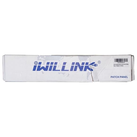 IWILLINK 48 Ports Rj45 2u Network Patch Panel Utp 19-Inch Black for Cat6/5/5e